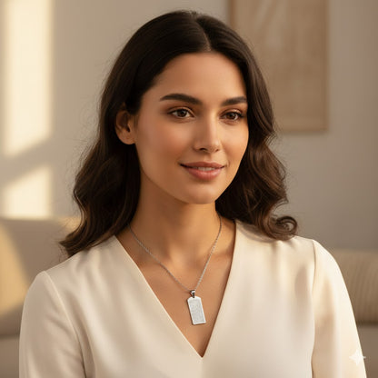 Collier avec Plaque Gravure Al-Muhafid